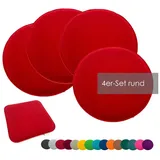 heimtexland Sitzkissen 35 x 35 cm rot 4-tlg.