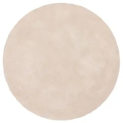 Hochflor-Teppich MY HOME "Microfaser Teppich Magong, besonders weich, sehr feiner Flor" Gr. 9, beige (natur), H:25mm Ø:140cm, Kunstfaser, Teppiche, unifarben, weiche Teppiche, Wohnzimmer, Schlafzimmer, Kinderzimmer