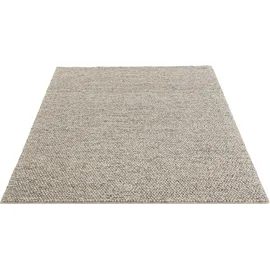 LeGer Home by Lena Gercke Wollteppich "Ainhoa, handgewebt, Wolle" Gr. 1, beige (sand), B:60cm H:12mm L:90cm, Kunstfaser, Wolle, LEGER HOME BY LENA GERCKE, Teppiche, einfarbig, Wolle, Teppich, Wohnzimmer, Schlafzimmer, Esszimmer