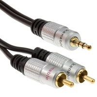 Goobay Audiokabel 3,5mm-Stereo-Stecker / 2x Cinch-Stecker 1,5m (50018)