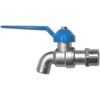 Bradas Auslaufkugelhahn 1/2" blau
