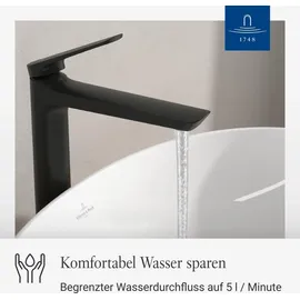 Villeroy & Boch Oasis Waschtischarmatur Auslauf Matt Black