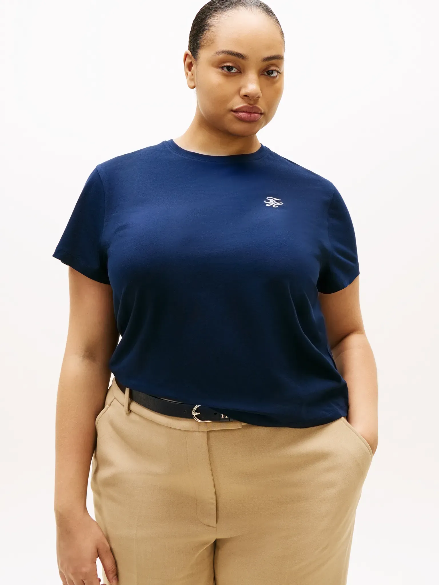 Kurzarmshirt TOMMY HILFIGER CURVE 