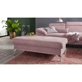 sit&more Polsterhocker SIT & MORE "Scorpio", rosa (altrosa), B:138cm H:46cm T:71cm, Hocker, Polsterhocker, inklusive Federkern