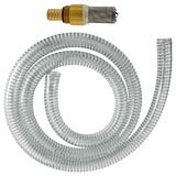 Dieselpumpe Schlauch, Sauggarnitur, Saugset 25mm für Dieselpumpen mit Rückschlagventil aus Messing, Spiralverstärkter Schlauch, 10m für Heizölpumpe Ölpumpe Kraftstoffpumpe Tankstelle, Umfüllpumpe