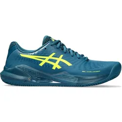 ASICS Herren Tennisoutdoorschuhe GEL-CHALLENGER 14, RESTFUL TEAL/SAFETY YELLOW, 42