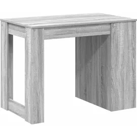 vidaXL Schreibtisch Grau Sonoma