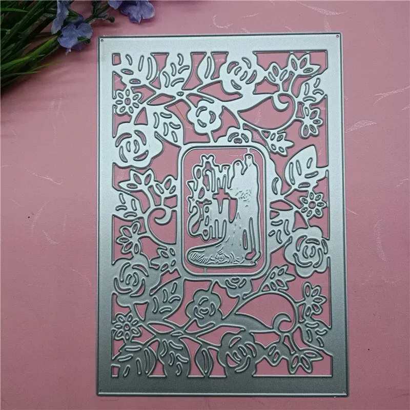 Stempel- und Stanzform-Set, transparente Stempel und Metall-Schneidformen für DIY Scrapbooking, Fotoalbum-Dekoration, Bastelarbeiten für DIY-Kartenherstellung