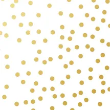 Braun & Company Braun&company - Servietten Motiv Avantgarde Golden Dots Weiß 33 X 33 Cm - 20er Pack Weihnachtsdeko
