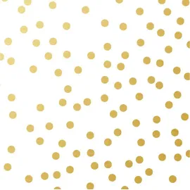 Braun & Company Braun&company - Servietten Motiv Avantgarde Golden Dots Weiß 33 X 33 Cm - 20er Pack Weihnachtsdeko