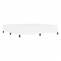 VidaXL Bettrahmen mit Matratze Reinweiß 200 x 200 cm