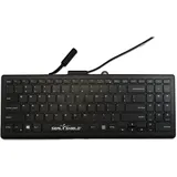 Seal Shield CleanwipeT Pro Black (DE, Kabelgebunden), Tastatur, Schwarz
