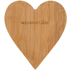 r√§der design Schneidebrett Herzform Holz 1 0 x 0 cm