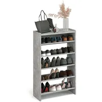 Komto Schuhregal Schmal - Schuhablage Flur mit 5 Ebenen