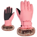 Ziener LIM Ski-Handschuhe/Wintersport | warm atmungsaktiv, pink vanilla stru, 7