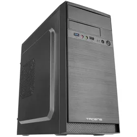 Tacens Anima AC4 - PC Gehäuse, Mini Tower, microATX, Aluminiumoberfläche, USB 3.0