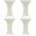 vidaXL Stehtischhussen Creme Stretch Ø 60 cm 4er Set