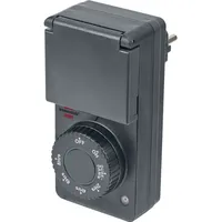 Brennenstuhl 1506120 Zeitschaltuhr analog 1800W IP44 Dämmerungsfunktion