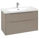 Villeroy & Boch Subway 3.0 Waschtischunterschrank C57002VM 97,3x57,6x47,8cm, ohne LED/Griff monochrom, taupe