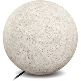 Kobi Stein Kugelleuchten Außen Wasserdicht und Winterfest IP65 Gartenlampe Aussen, IP65 Kabel 2m Garten Deko, Gartenleuchten mit Strom