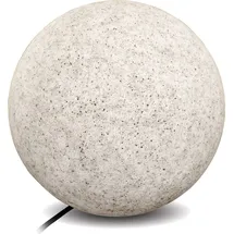 Kobi Stein Kugelleuchten Außen Wasserdicht und Winterfest IP65 Gartenlampe Aussen, IP65 Kabel 2m Garten Deko, Gartenleuchten mit Strom