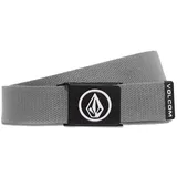 Volcom Gürtel Circle Web Belt Stoff grau Einheitsgröße