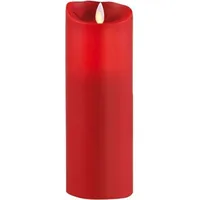 SOMPEX LED Echtwachskerze 23 cm rot