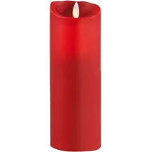 SOMPEX LED Echtwachskerze 23 cm rot