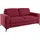Home Affaire "Lolland", rot (bordeaux), B:183cm H:88cm T:88cm, Struktur imprägniert - feucht abwischbar (100% Polyester);Struktur Flausch (90% Polyester, 10% Polyamid);Luxus-Microfaser ALTARA NUBUCK (100% Polyester), Sofas, mit Federkern, auch mit