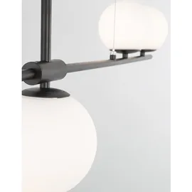 Nova Luce Impero 4-flg. G9 60 cm schwarz, weiß