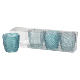 Boltze Windlicht Marilu Glas Türkis