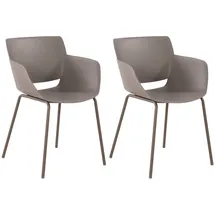 CLP Gartenstuhl Alpena 2er Set 0 x 0 x 0 cm taupe