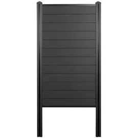 MCW WPC Sichtschutz 105 cm Anthrazit 2 St.