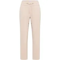 Cecil Mid Waist Slim Leg Hose Beige L