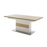 MCA Furniture maison bleue Säulentisch Zara , weiß , Maße (cm): B: 100 H: 77