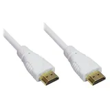 Good Connections High Speed HDMI Kabel 1,5m mit Ethernet gold Stecker weiß