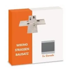 Strassen Bausatz - Gerade Inhalt -  5 Stück  Modell von WIKING 1:87