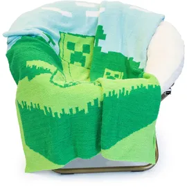 Minecraft Creeper Kuscheldecke 127 x 152 cm Grün