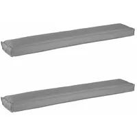 VidaXL Pallet Kissen für Bank 2 Stück Grau 200x40x8