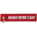 AccuCell Anhänger mit Schriftzug Remove before flight ca. 13 x 2,8 cm