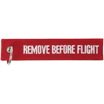 AccuCell Anhänger mit Schriftzug Remove before flight ca. 13 x 2,8 cm