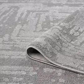 Carpet City "FLAIR171", grau, B:160cm H:11mm L:230cm, Obermaterial: 50% Polyester, 50% Polypropylen, Teppiche, Teppich, Kurzflor-Teppich, Skandi-Stil, Wohnzimmer