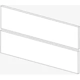Evineo Waschtischunterschrank 2 Auszüge 80 x 0 x 0 cm Schwarz Matt