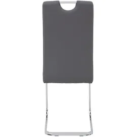 Hela Freischwinger Ruby Kunstleder grau 2er Set