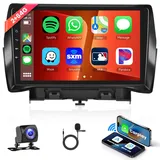 2G+64G Android Autoradio 2 Din für Ford Kuga 2013-2017 mit Wireless Apple Carplay Android Auto Navi GPS WiFi 9 Zoll Autoradio mit Mirror Link Bluetooth FM/RDS/DAB/OBD Lenkradsteuerung Rückfahrkamera