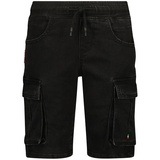 Vingino - Jeans-Shorts Cecario in black denim, Gr.170,