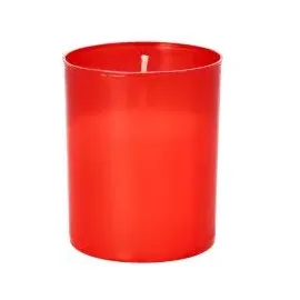 Papstar Grablichter Stundenbrenner Ø 5 cm 6,5 cm rot 4 St.