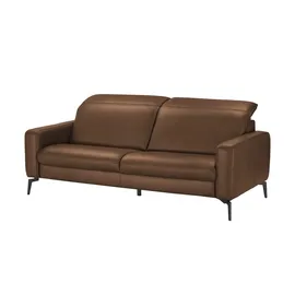 Hukla Einzelcouch Leder 1-Sitzer Braun