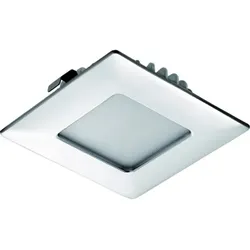 Möbel-LED Spot-Leuchten, Shot Quadro, warmweiß, edelstahloptik