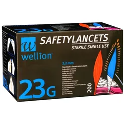 Wellion SafetyLancets 23G 200 Stück